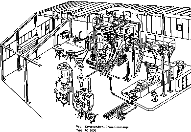 Technische Zeichnung Werkshalle